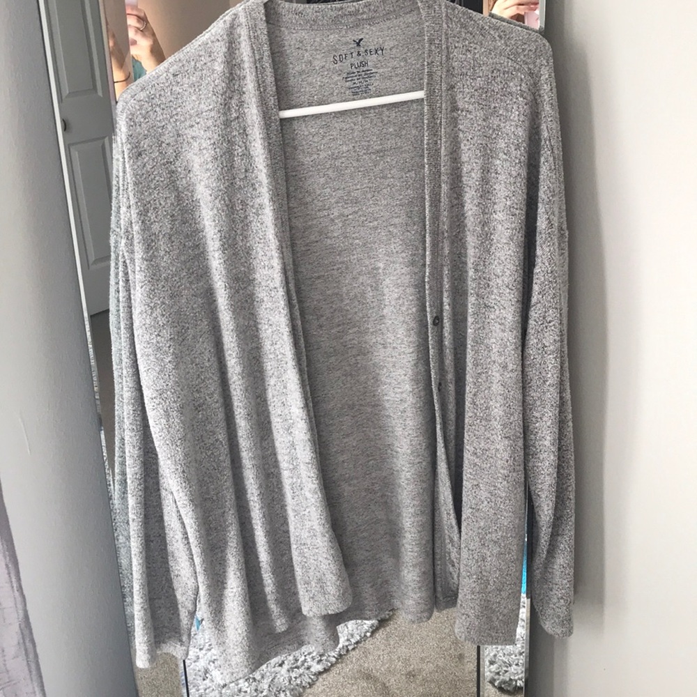 AEO plush cardigan sweater 💥LAST DAY💥